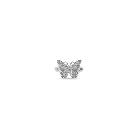 Butterfly Custom Initial Ring