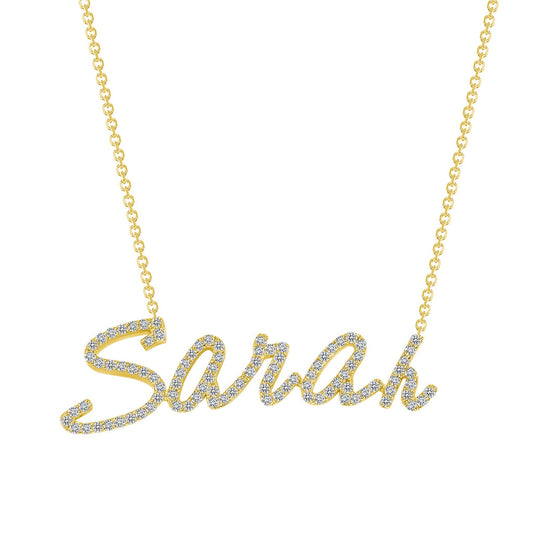 Diamond Custom Name Necklace