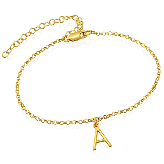 Custom Initial Anklet