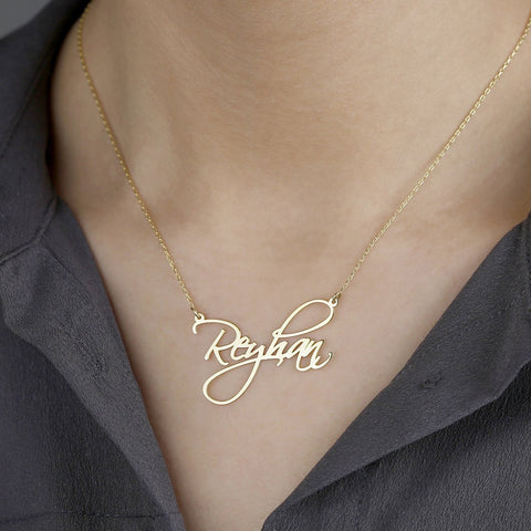 Letter Loop Custom Name Necklace