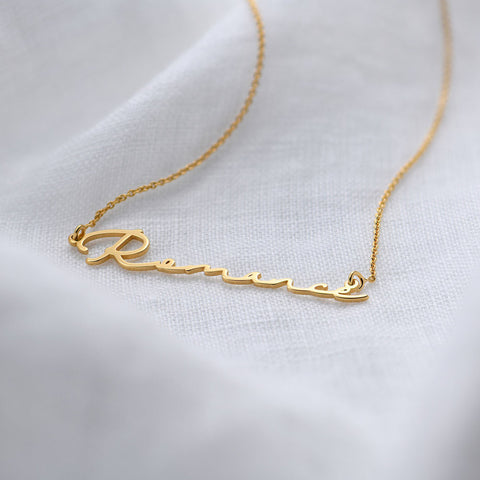 Signature Script Custom Name Necklace