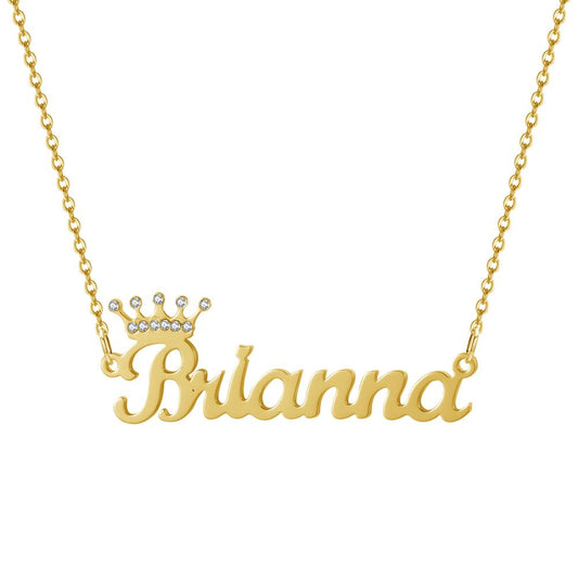 Crown Custom Name Necklace