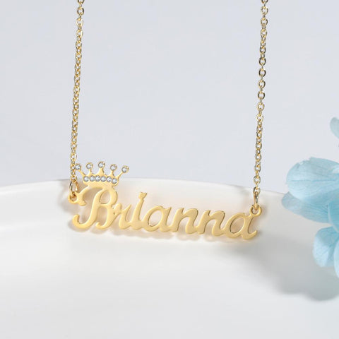 Crown Custom Name Necklace