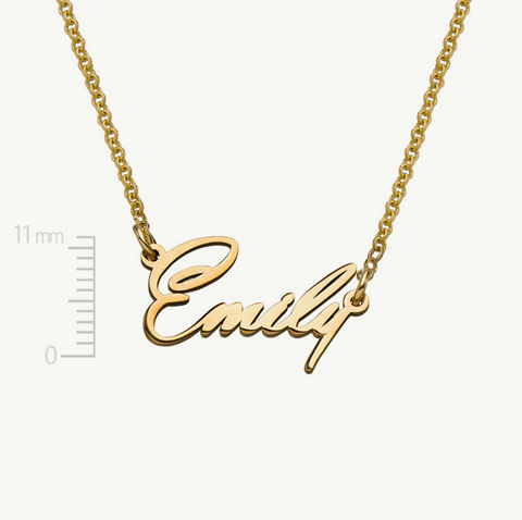 Signature Script Custom Name Necklace