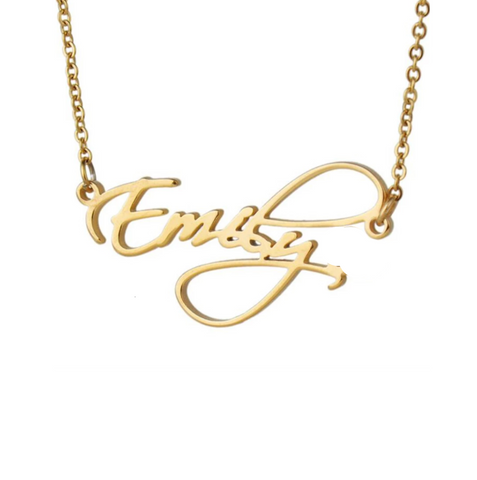 Letter Loop Custom Name Necklace