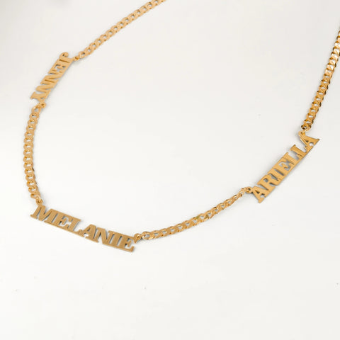 Mariner Link Custom Multi-Name Necklace