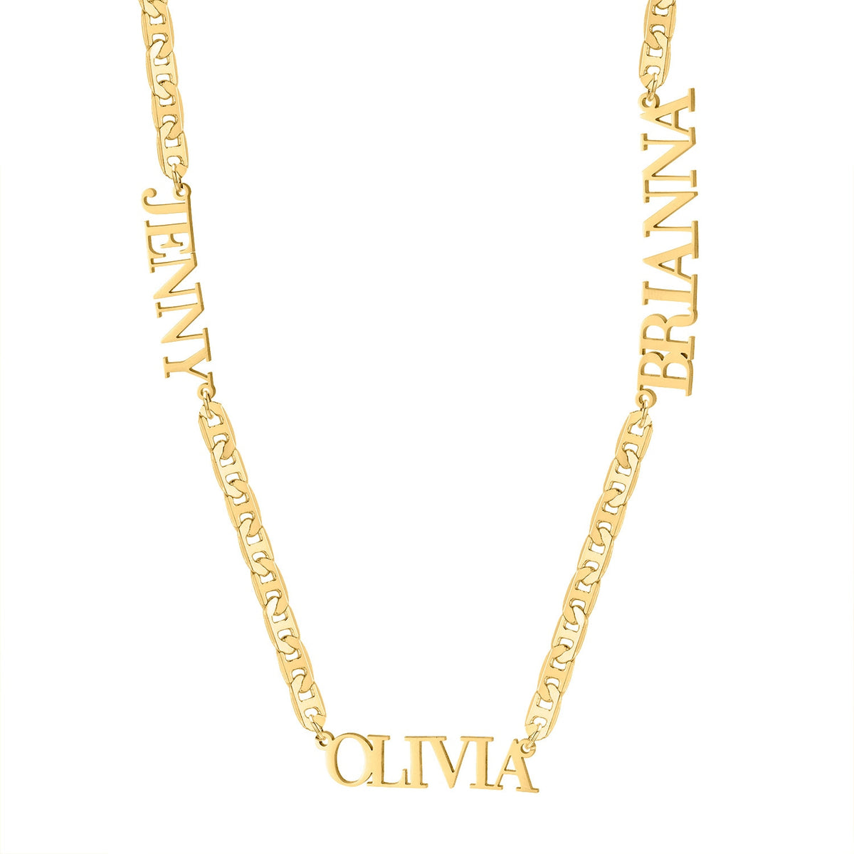 Mariner Link Custom Multi-Name Necklace